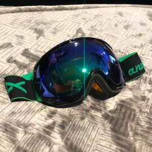 Snowboarding goggles